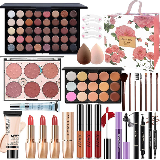 Makeup Set for Women, Makeup Kit for Beginners Teen Girls, Makeup Gift Set for Teens, Makeup Kit for Girls, Makeup for Teens, Makeup Bundle, Eyeshadow Palette, Lip Gloss, Face Makeup, Eye Makeup