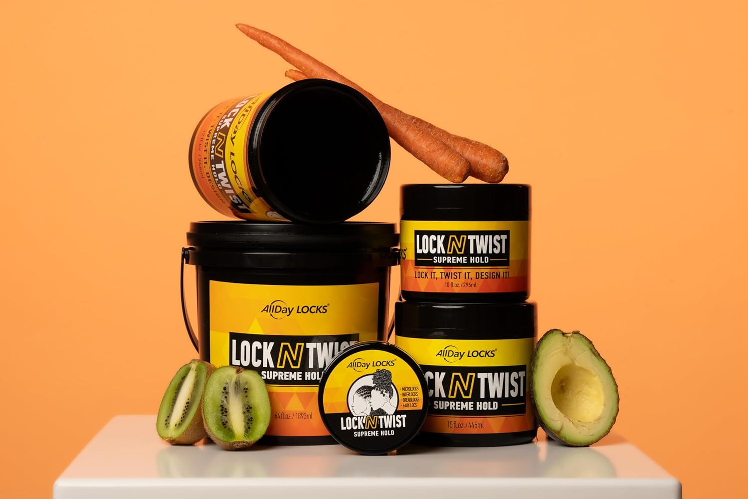 Lock N Twist | Locking Gel, Re-Twist Locks, Supreme Hold | Smooths & Tames Frizz, Flake Free, Soft Finish | 5 Oz
