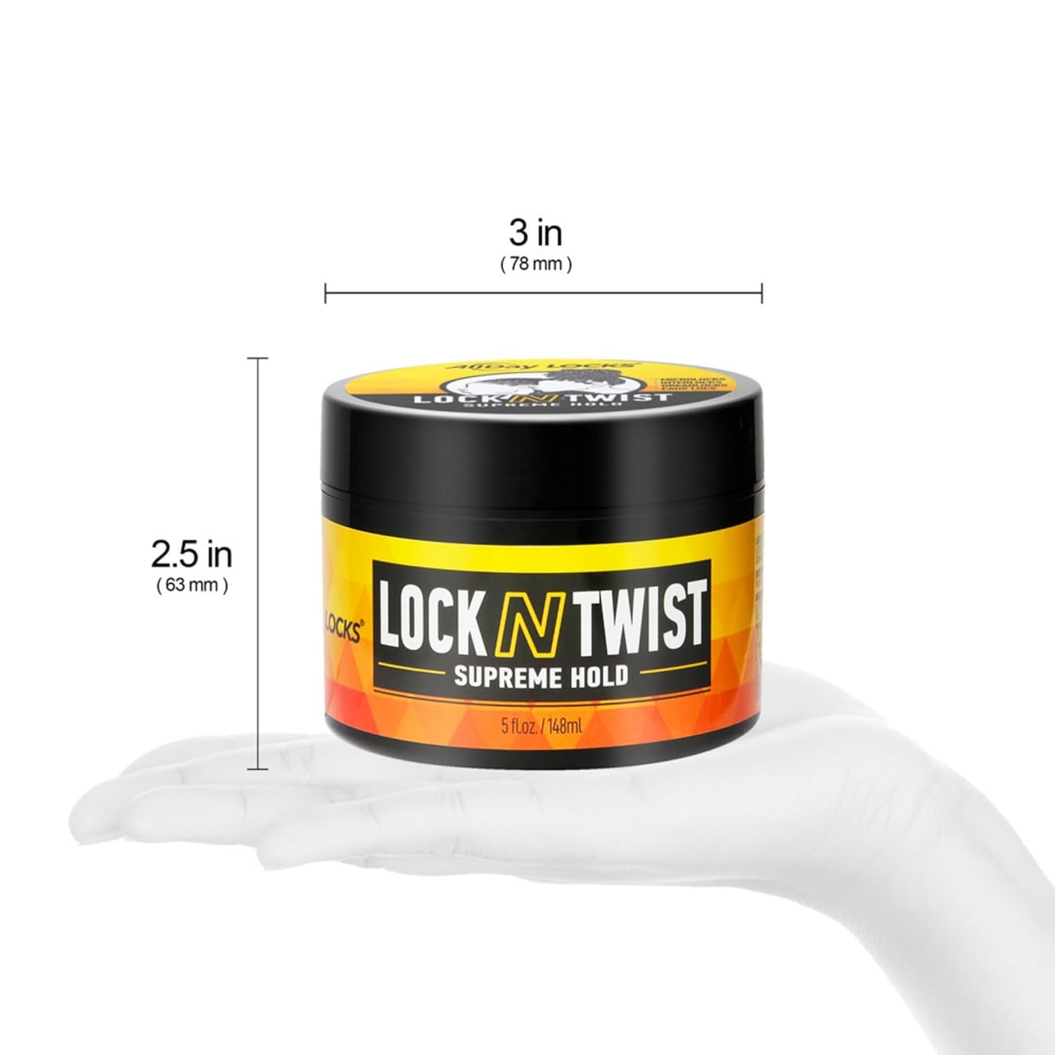 Lock N Twist | Locking Gel, Re-Twist Locks, Supreme Hold | Smooths & Tames Frizz, Flake Free, Soft Finish | 5 Oz